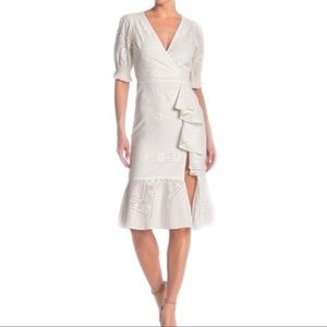 Yumi Kim Savannah Ruffle Trim Eyelet Dress
